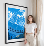 Nepal - Travel Wall Art Deco Poster Print