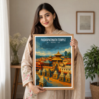 Pashupatinath Temple - Nepal - Travel Wall Art Deco Poster Print