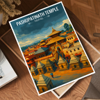 Pashupatinath Temple - Nepal - Travel Wall Art Deco Poster Print