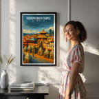 Pashupatinath Temple - Nepal - Travel Wall Art Deco Poster Print