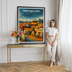 Pashupatinath Temple - Nepal - Travel Wall Art Deco Poster Print