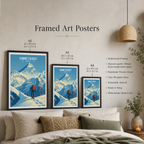 Everest - Nepal - Travel Wall Art Deco Poster Print