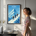 The Everest - Nepal - Travel Wall Art Deco Poster Print