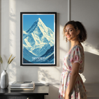 The Everest - Nepal - Travel Wall Art Deco Poster Print