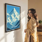 The Everest - Nepal - Travel Wall Art Deco Poster Print