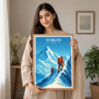 The Himalayas - Nepal - Travel Wall Art Deco Poster Print