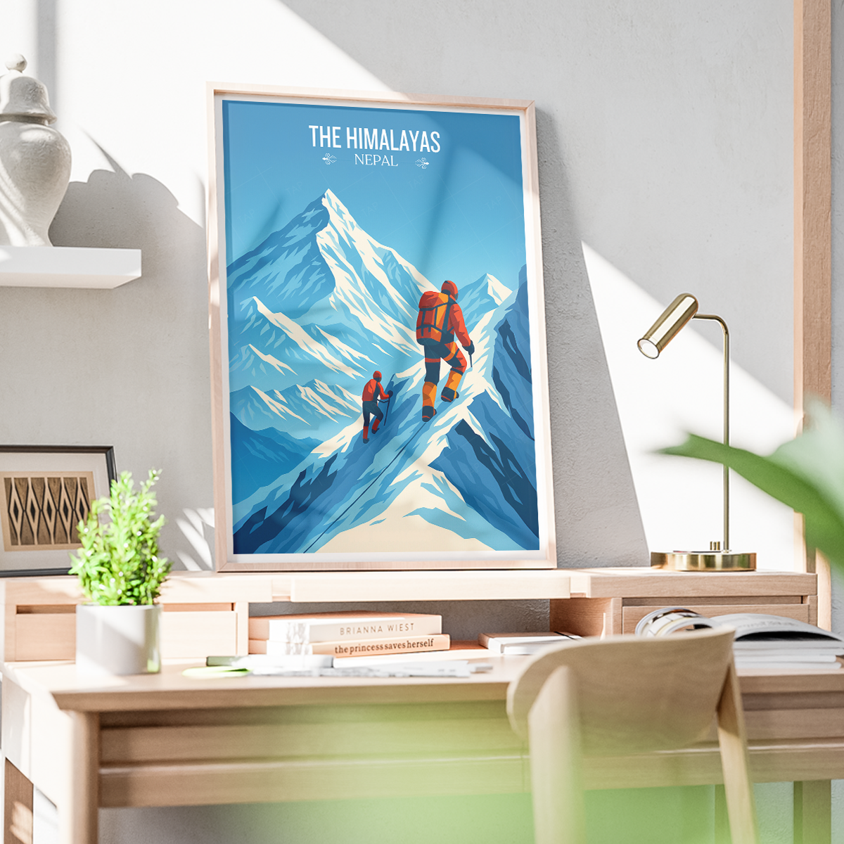 The Himalayas - Nepal - Travel Wall Art Deco Poster Print