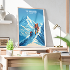 The Himalayas - Nepal - Travel Wall Art Deco Poster Print