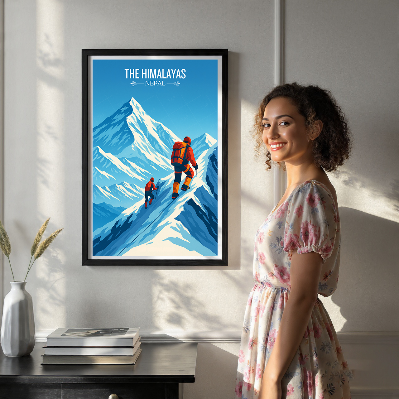 The Himalayas - Nepal - Travel Wall Art Deco Poster Print