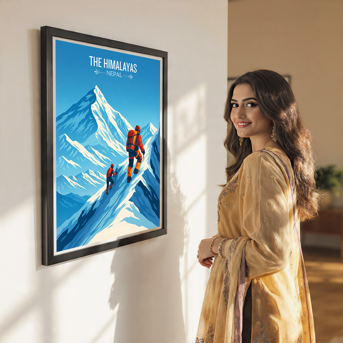 The Himalayas - Nepal - Travel Wall Art Deco Poster Print
