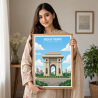Arch of Triumph - North Korea - Travel Wall Art Deco Poster Print