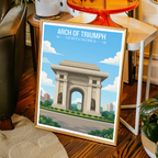 Arch of Triumph - North Korea - Travel Wall Art Deco Poster Print