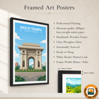 Arch of Triumph - North Korea - Travel Wall Art Deco Poster Print