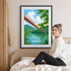 Majang Lake - North Korea - Travel Wall Art Deco Poster Print