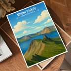 Mount Paektu - North Korea - Travel Wall Art Deco Poster Print