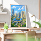 Songhwa Street - North Korea - Travel Wall Art Deco Poster Print