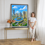 Songhwa Street - North Korea - Travel Wall Art Deco Poster Print