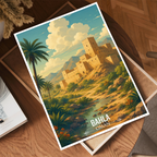 Bahla - Oman - Travel Art Wall Deco Poster - Art Print - Travel Art Poster