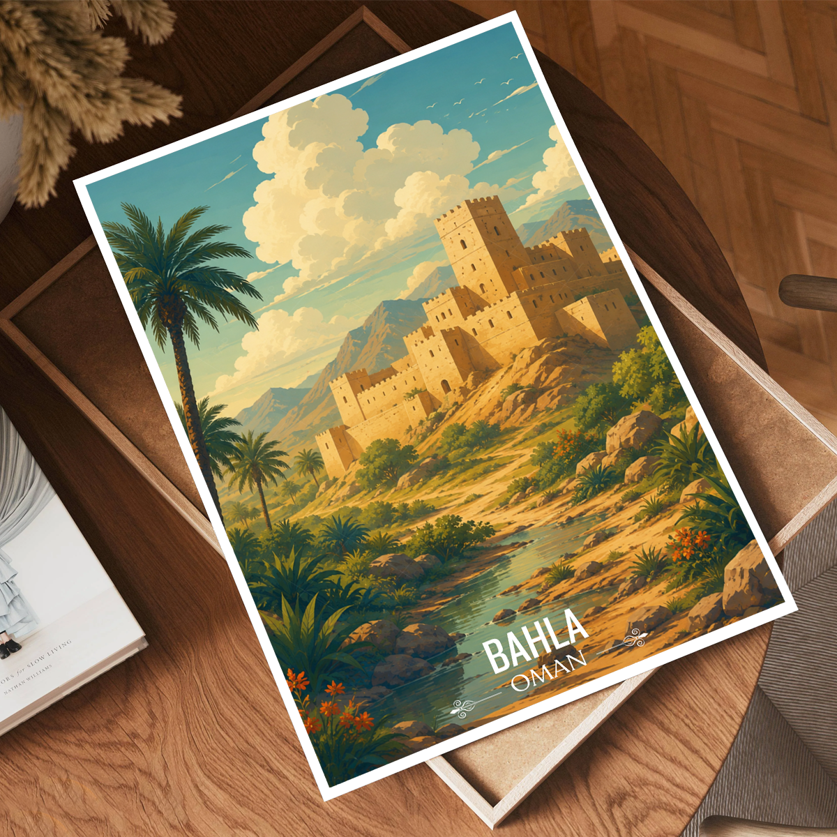 Bahla - Oman - Travel Art Wall Deco Poster - Art Print - Travel Art Poster