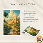 Bahla - Oman - Travel Art Wall Deco Poster - Art Print - Travel Art Poster