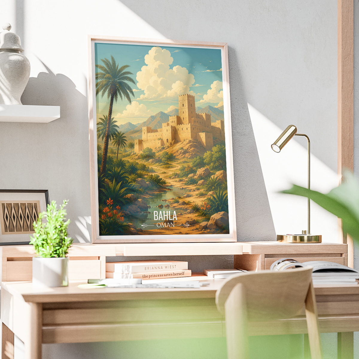 Bahla - Oman - Travel Art Wall Deco Poster - Art Print - Travel Art Poster