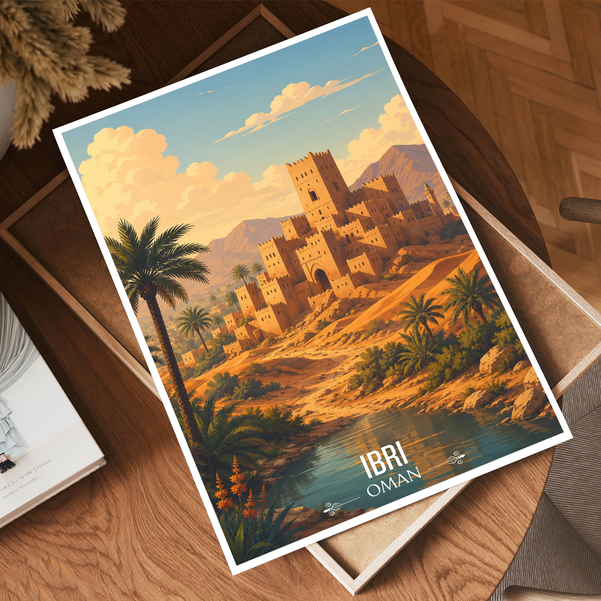 Ibri - Oman - Travel Art Wall Deco Poster - Art Print - Travel Art Poster