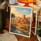 Ibri - Oman - Travel Art Wall Deco Poster - Art Print - Travel Art Poster