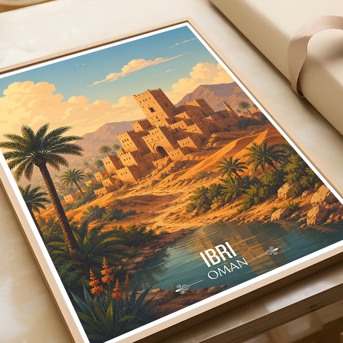 Ibri - Oman - Travel Art Wall Deco Poster - Art Print - Travel Art Poster