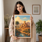 Ibri - Oman - Travel Art Wall Deco Poster - Art Print - Travel Art Poster