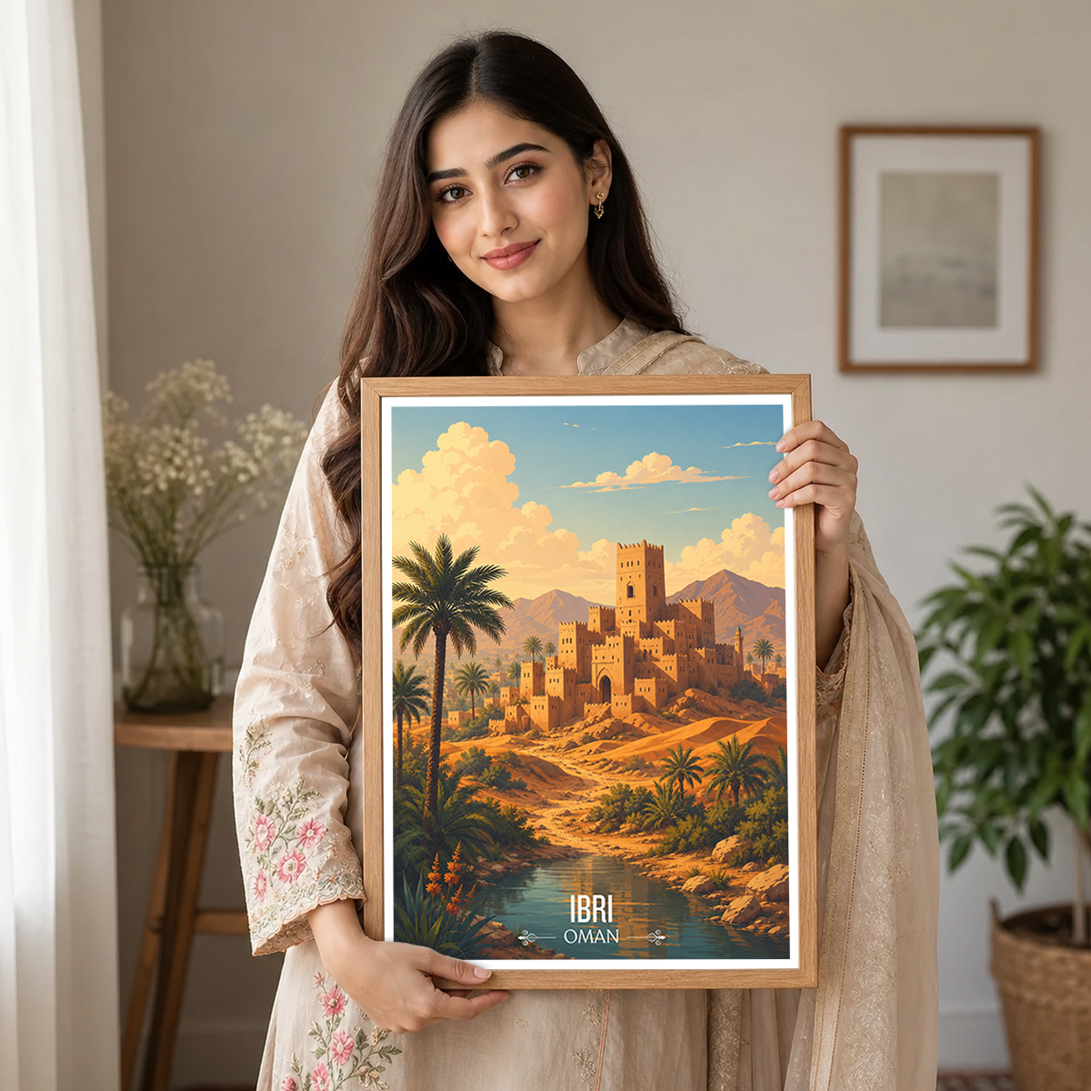 Ibri - Oman - Travel Art Wall Deco Poster - Art Print - Travel Art Poster