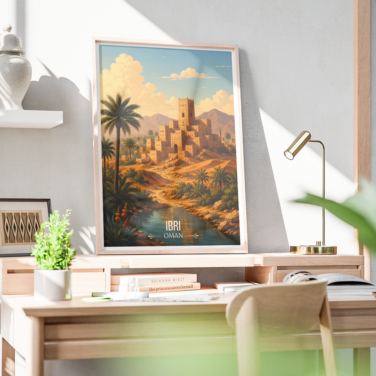 Ibri - Oman - Travel Art Wall Deco Poster - Art Print - Travel Art Poster