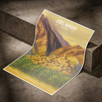 Jebel Akhdar - Oman - Travel Art Wall Deco Poster - Art Print - Travel Art Poster