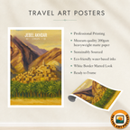 Jebel Akhdar - Oman - Travel Art Wall Deco Poster - Art Print - Travel Art Poster