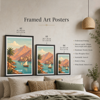 Khasab - Oman - Travel Art Wall Deco Poster - Art Print - Travel Art Poster