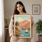 Khasab - Oman - Travel Art Wall Deco Poster - Art Print - Travel Art Poster