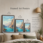 Musandam Fjords - Oman - Travel Art Wall Deco Poster - Art Print - Travel Art Poster