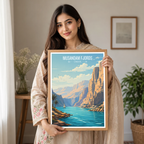 Musandam Fjords - Oman - Travel Art Wall Deco Poster - Art Print - Travel Art Poster
