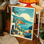 Musqat - Oman - Travel Art Wall Deco Poster - Art Print - Travel Art Poster