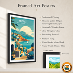 Musqat - Oman - Travel Art Wall Deco Poster - Art Print - Travel Art Poster