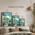 Musqat - Oman - Travel Art Wall Deco Poster - Art Print - Travel Art Poster