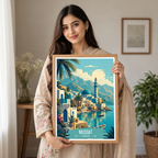 Royal Musqat - Oman - Travel Art Wall Deco Poster - Art Print - Travel Art Poster