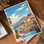 Musqat Old City - Oman - Travel Art Wall Deco Poster - Art Print - Travel Art Poster
