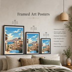 Musqat Old City - Oman - Travel Art Wall Deco Poster - Art Print - Travel Art Poster