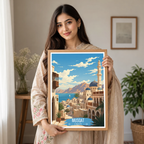 Musqat Old City - Oman - Travel Art Wall Deco Poster - Art Print - Travel Art Poster
