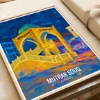 Mutrah Souq - Oman - Travel Art Wall Deco Poster - Art Print - Travel Art Poster