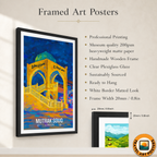 Mutrah Souq - Oman - Travel Art Wall Deco Poster - Art Print - Travel Art Poster