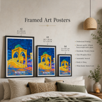 Mutrah Souq - Oman - Travel Art Wall Deco Poster - Art Print - Travel Art Poster