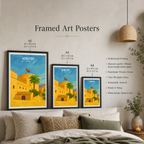 Nizwa Fort - Oman - Travel Art Wall Deco Poster - Art Print - Travel Art Poster