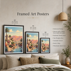 Oman - Travel Art Wall Deco Poster - Art Print - Travel Art Poster