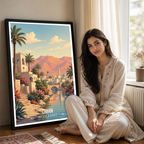 Oman - Travel Art Wall Deco Poster - Art Print - Travel Art Poster